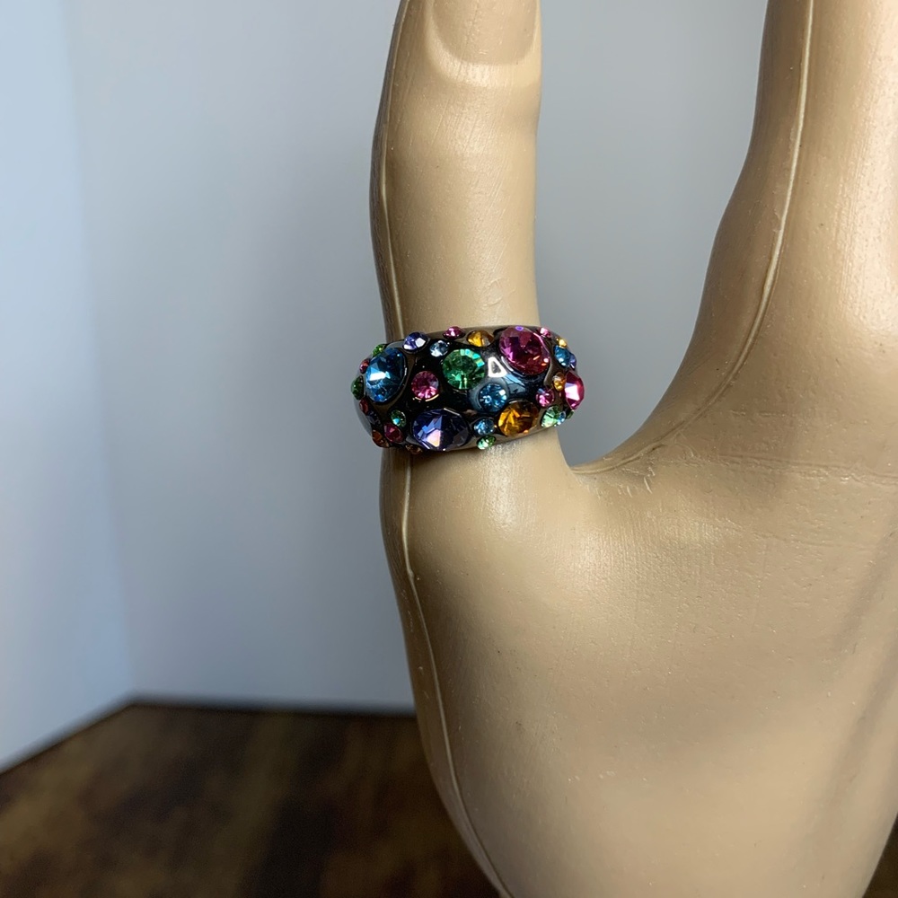 Women’s Beautiful Colorful Gems  size 8 Ring